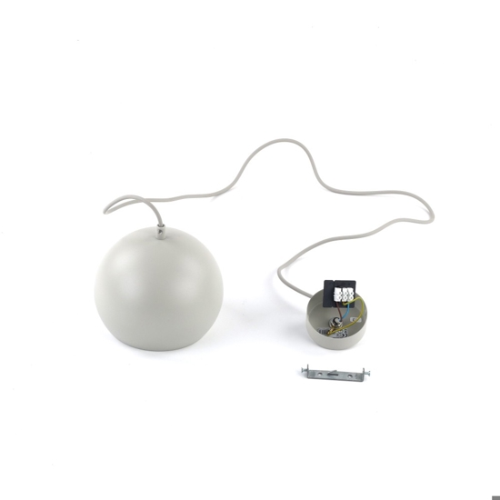 Lampadario per tavolo da cucina beige a cupola